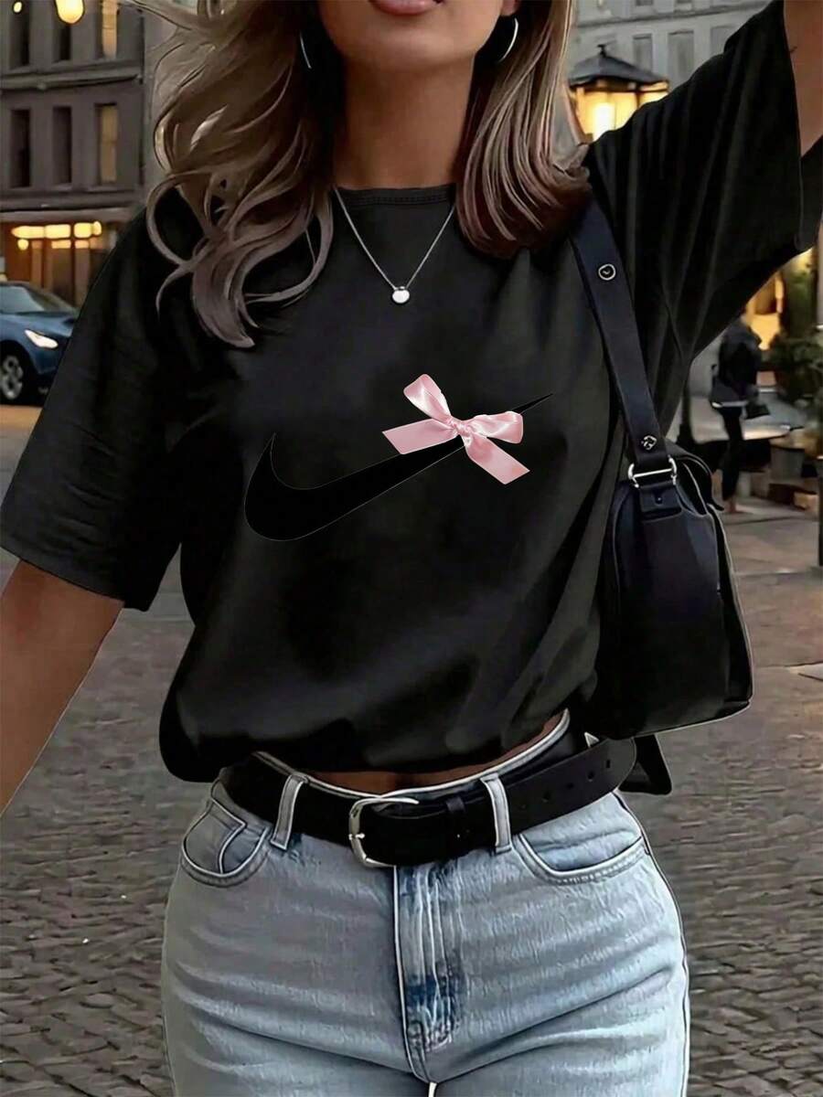 Women T-Shirts - Black - View 1