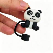 10mm Panda Straw Dust Cap, Cup Straw Dust Cover, Cup Decoration Accessory - Multicolor - View 5