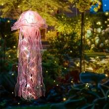 5/10/20pcs Jellyfish Lantern Party Decorations - Colorful Translucent Ribbon Lights For Halloween, Christmas, Weddings, And Birthdays; Indoor And Outdoor Hanging Decorations; Festive Atmosphere Enhancer; Holiday Event Decorations. - 5件 - 查看 3