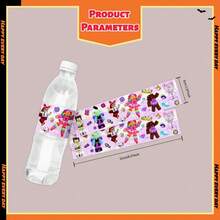 Roblox 6pcs Cartoon Water Bottle Labels, Disposable Bottle Decoration Stickers, Suitable For Parties, Birthdays, Weddings And Other Occasions - Roblo Girl Water Bottle Label 6pcs - View 6