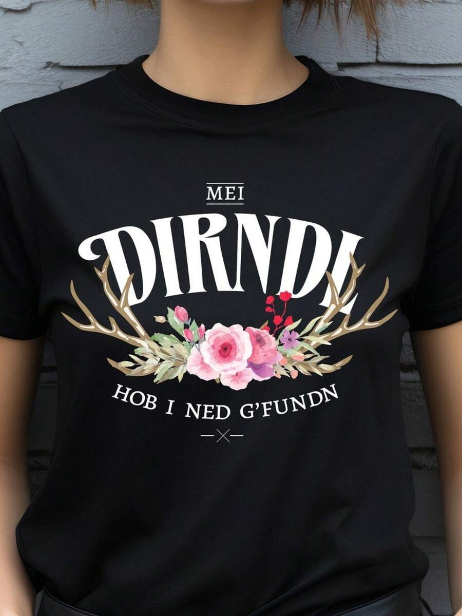 Traditional shirt for women, Dirndl T-shirt traditional costumes - suitable for Oktoberfestblusas para mujer playeras de mujer vestidos casuales para mujer y2k playeras deportivas para mujer verano camisetas ropa de mujer Fashion Perfect For Daily - Negro - Ver 1