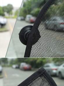 1 Set Mesh Car Window Sunshade, UV Protection Heat Insulation Side Window Curtain, Universal High Definition Driving Vision Car Sunshade - Car Window Mesh - View 8