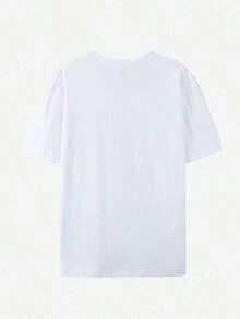 Camisetas con Estampado Floral, Camisetas de Parque Temático, Camisetas de Festival de Jardín, Camisetas Florales de Futurama, Ropa Casual y de Corte Relajado - Blanco - Ver 2