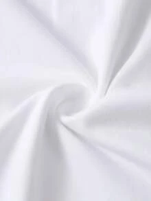 Camiseta blanca, con las palabras "LAKE" escritas en letras rosas y "BUM" en letras verdes, con un sol amarillo en el medio.   Camiseta de manga corta de gran tamaño con estampado de letras, cuello redondo estándar, tejido de algodón puro, cómodo y transpirable. - Blanco - Ver 4