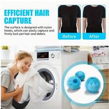 24pcs Pet Hair Remover For Washing Machine, Captures Dog And Cat Hair, No Power Needed, Suitable For Washing, Can Be Used As Dryer Balls - A - View 4