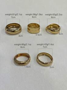 3pcs Unique Bangle Set, Gold Color Wide Cuff Bracelets, Luxury Elegant Style Bangles For Women - Yellow Gold - View 7