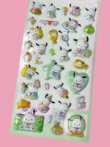 3D Cube Stickers, Cute Cartoon Embossed Stickers, Scrapbooking Decorations, Sealing Stickers, Kids Fun Stickers, Tile Stickers, Cartoon Anime Gifts, Kids Stickers, Cubic Holiday Party Birthday Graduation Christmas Thanksgiving Gifts, Random Cute 3D Dot Stickers, Cute Cartoon Animal Design Kids Gifts, Soft Toys, Stress Relief, DIY Phone Case Decor, Removable Reusable, Some Designs May Have Color Difference - Multicolor - View 10