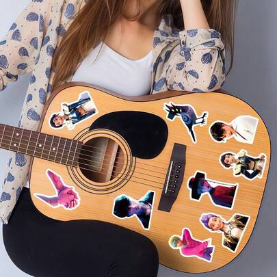 50 miếng dán anime K-pop D Emon Hunters, decal vinyl chống thấm nước dùng cho bình nước, laptop, ván trượt, đồ lưu niệm phim hoạt hình dành cho người hâm mộ.