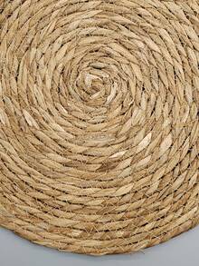 Bộ 1/6 tấm lót bàn tròn dệt kiểu Bohemian - Đường kính 11,8 inch, thiết kế dệt từ cỏ tự nhiên, phù hợp cho bàn ăn và trang trí nhà cửa - Hoàn hảo cho đám cưới, Ngày Valentine, Giáng sinh và các bữa tiệc. - Màu cỏ - Xem 6