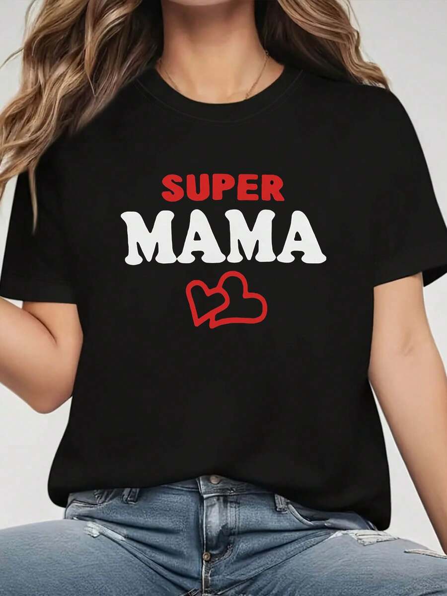 Camiseta de algodón% modelo 2026, tela de alta calidad y peso pesado, diseño de nicho moderno para el verano, camiseta básica sencilla y versátil para el día a día, efecto adelgazante, transpirable y cómoda, adecuada para todos, versátil con cuello redondo y manga corta. - Negro - Ver 1