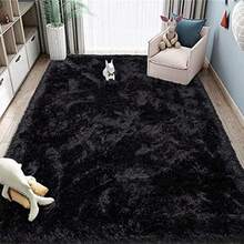Alfombra Ultra Suave y Esponjosa para Dormitorio, Alfombras para Decoración de sala de Estar, Alfombra de Guardería, Alfombra Antideslizante Muy Suave, Lavable, Tie-Dye, para al Aire Libre Interior - 120x160cm - Ver 6
