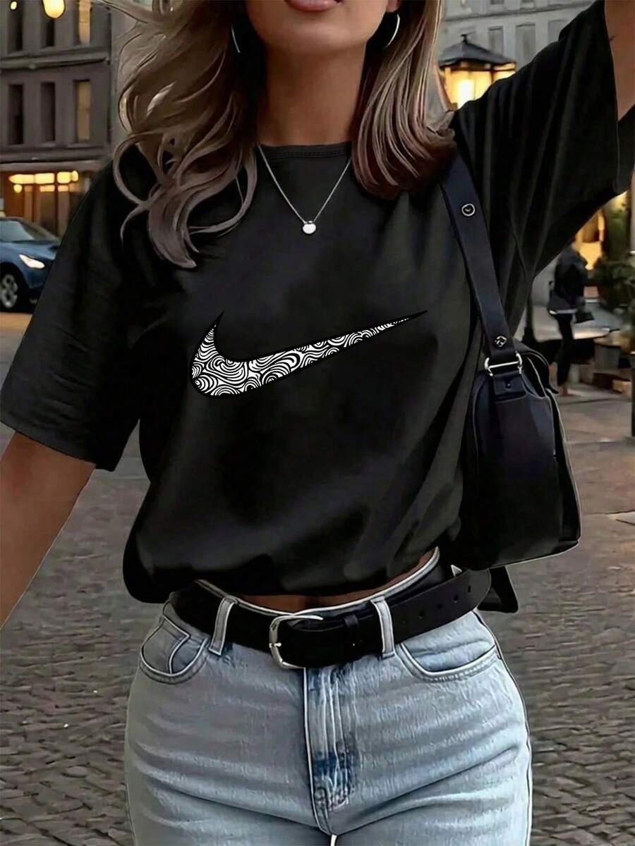 Women T-Shirts - Black - View 1