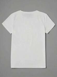 Mexicano Básico Camiseta Tide impreso de cuello redondo de talla grande para mujeres, camiseta gráfico de Mafalda para mujeres - camiseta antiguo de cómic de manga corta con cuello redondo y estampado del icónico personaje de Mafalda, diseño retro blanco y rosa conjunto de ropa casual cómodo, blusa lavable a máquina para todos ellos las estaciones, ajuste relajado cuello redondo clásico, estampado de Mafalda divertido, prenda básico versátil para mujeres, camisetas para mujeres, 100% algodón de moda Nuevo Lanzamiento - Blanco - Ver 2
