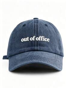 1pc Unisex Casual Slogan Letter Embroidered Baseball Cap, Windproof And UV Protection, Spring/Summer,Holiday,Festival - A - View 15