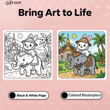 KAWAI Rabbit - สมุดระบายสี: การผจญภัยในเมือง - กระต่ายน้อยน่ารัก - ดู 3
