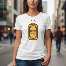 Curvy Clothing On  And Vintage Mexico Hotel Keychain Graphic Tee - Retro Travel Souvenir Style Women's T-Shirts Y2K - 白色 - 查看 10