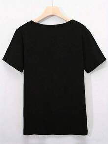 R&B Tour T-Shirt, Music Concert Graphic Tee, Hip Hop Streetwear T-Shirt, Gift For Singer Fans. - Black 2 - View 3