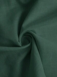 2026 Nueva Camisa Básica Versátil y Elegante para Mujer con Botones Delanteros y Cuello Mao en Color Azul Claro, Adecuada para Ir al Trabajo, Uso Diario, Estilo Retro de los 90, Navidad, Año Nuevo, Fiesta de San Valentín, Playa, Graduación, Moda, - Verde Oscuro - Ver 10