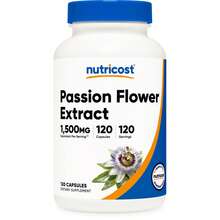 Nutricost Passion Flower Extract (1,500mg Equivalent) 120 Capsules - Gluten Free, Non-GMO, And Vegetarian Friendly | Passion Flower, Herbal Supplement, Non-GMO, Gluten Free, Lab Tested, Premium Quality - Khác - Xem 1
