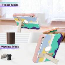 1 chiếc ốp lưng chính hãng tương thích với iPad thế hệ thứ 10 năm 2022 (10.9 inch) (A16) và iPad 11 inch thế hệ thứ 11 năm 2025 (A16 2025). Ốp bảo vệ chắc chắn, bền bỉ cho iPad 10/11 thế hệ 10.9/11 inch với chân đế tích hợp. - Màu sắc + trắng - Xem 4