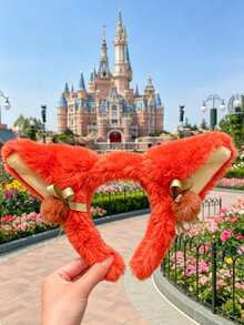 Disney 1個 Judy Hopps 兔子耳朵髮箍帽，毛茸茸絨毛髮箍，適合迪士尼旅遊與 Cosplay 的髮帶 - 彩色 - 查看 8