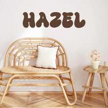 Personalized Name Wall Decal | Custom Girl Name Wall Sticker, Nursery Vinyl Lettering Decor, Kids Room Wall Decal, Baby Girls Name Decal - Multicolor - View 5