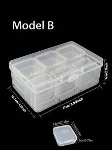 15pcs/Set Mini Transparent Plastic Storage Boxes: Ideal For Small Items, Jewelry, Hardware, Stationery, DIY Arts And Crafts - B - View 9