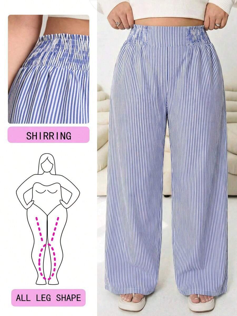 Pantalones casuales nuevos para otoño/invierno 2025, adecuados para salidas, uso diario casual, fiestas, ir al trabajo, volver al colegio, citas, hogar, fiestas de cumpleaños y múltiples ocasiones.Corte relajado, cintura elástica, pierna ancha, - Multicolor - Ver 1