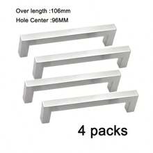2/4pcs Stainless Steel Cabinet Handles Drawer Pulls Kitchen Cabinet Door Handles Furniture Cabinet Door Handles Kitchen Drawer Pulls Cabinet Door Handles - AA - View 11