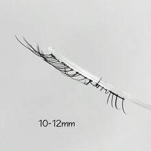 Mi giả MIXIAOHE Innocent Deer, 60/100 chùm, dung tích lớn, dải đen mỏng, độ cong chữ C, thiết kế phân đoạn tự nhiên, mềm mại, kích thước 10-13mm, mi giả tự làm trông như thật, hoàn hảo cho người mới bắt đầu trang điểm hàng ngày. - Xem 9