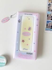 1 cuốn sổ đựng thẻ bốn ô họa tiết ngôi sao, sổ đựng sticker dải dài hình đầu to dành cho học sinh, album đựng thẻ nhỏ bốn ngăn. - Nhiều màu - Xem 12