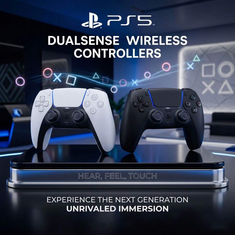 PlayStation PS5 DualSense無線遊戲手把|自適應板機+雙震感馬達 沉浸式觸覺回饋 多裝置相容(PC/手機/平板)電競級玩家首選 - 查看 1
