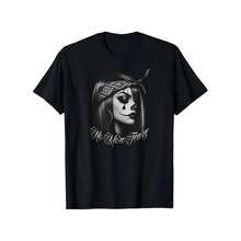 Camiseta de Algodón con Diseño de Payaso Gangster  sin Lágrimas - Negro - Ver 1