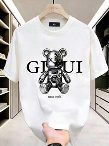 Modern, Elegant And Timeless Classic  T-Shirts USA-Shirt-LeeS/ New Casual T-Shirts For Men And Women Unisex - 白色 2 - 查看 3