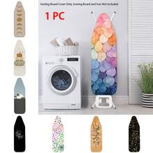 1pc Ironing Board Replaceable Fabric Cover , Print Polyester Household Ironing Table Cloth Ironing Board Cover - Multicolor - View 1