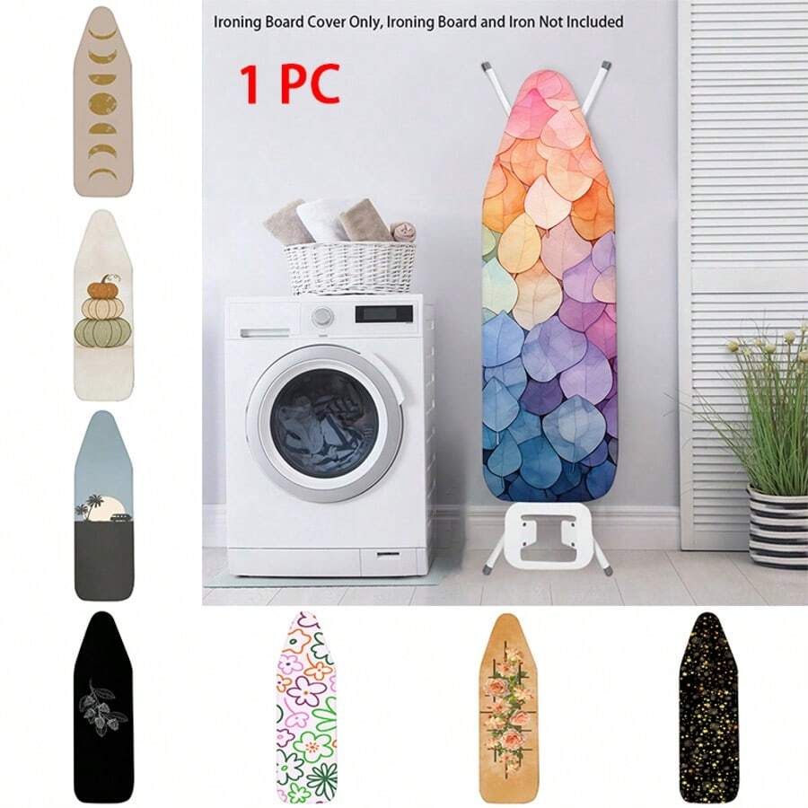 1pc Ironing Board Replaceable Fabric Cover , Print Polyester Household Ironing Table Cloth Ironing Board Cover - Multicolor - View 1