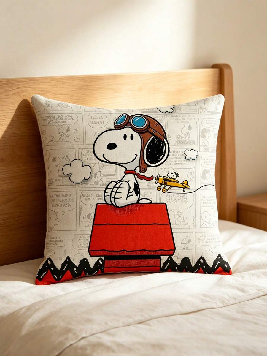 SNOOPY 史努比抱枕，客厅沙发抱枕 - 可爱印花抱枕，家居装饰 - 長方形 - 查看 1