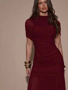 Women Midi Dresses - 波爾多 - 查看 5