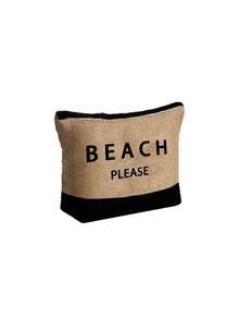 海灘主題女款手提包套裝，印有「Beach」文字，大容量手提包與兩個化妝包，適合婚禮、假期和度假，也適合日常使用，是送給女性、母親、老師、朋友、伴娘、學生的絕佳禮物，也適合生日、假期和週末度假 - 彩色 - 查看 16