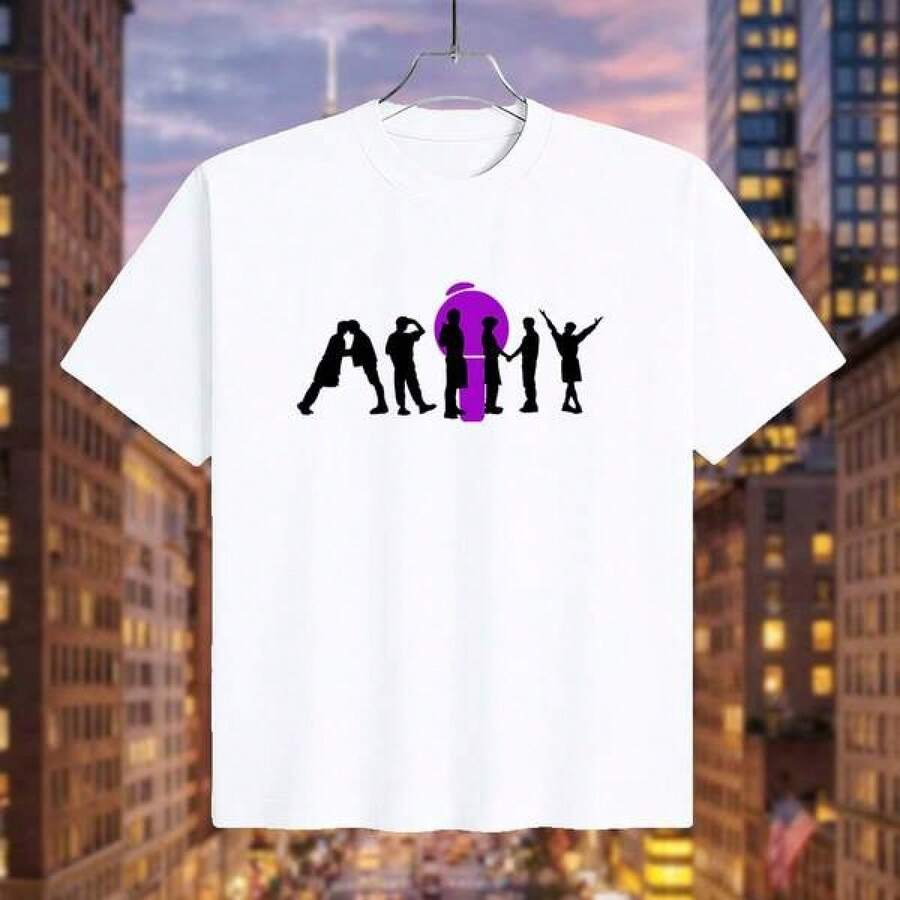 Camiseta de Mujer Arirang World Tour con Estampado Gráfico - Material de Algodón Suave Premium para Máxima Comodidad Transpirable y Frescura Durante Todo el Día - Mercancía de Ídolos para Fans del ARMY como Regalo Especial Ropa Hombre Cosas Para Hombre Ropa De Mujer Ropa Casual para Mujer Blusas Bonitas - Blanco - Ver 1