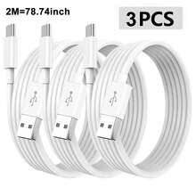 1-3入 [1m+1m+2m] 60W USB-C 轉 USB-C 數據線，Type-C 轉 Type-C 快充線，相容 iPhone 17 16 15 Pro Plus Pro Max、Galaxy S24 S23、Pro/Air、Pro/Air 及其他裝置 - 彩色 - 查看 11