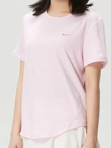 Áo thun chạy bộ tay ngắn thoáng khí, nhanh khô Nike TEMPO dành cho nữ - Hồng - Xem 2
