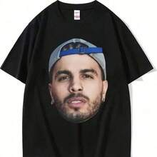 Camisetas con estampado del rapero Rauw Alejandro, moda hip hop, ropa urbana, talla grande, 100% algodón puro 220g, camiseta básica de algodón UniS-ex - Gran valor, adecuada para todas las personas, ya sean mujeres o hombres. Tela duradera de alta calidad, adecuada para todas las ocasiones, suave al tacto pero hecha para durar. Camisetas transpirables para mujeres.en atuendo de otoño.S para woM.en vaC.Conjunto de ropa deportiva.S woM.en halloween costumeblusas para mujer playeras de mujer vestidos casuales para mujer y2k playeras deportivas para mujer verano camisetas ropa de mujer Fashion Perfect For Daily - Negro - Ver 6