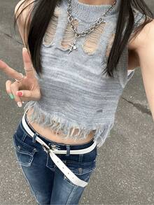 Women Tops - Dusty Blue - View 2