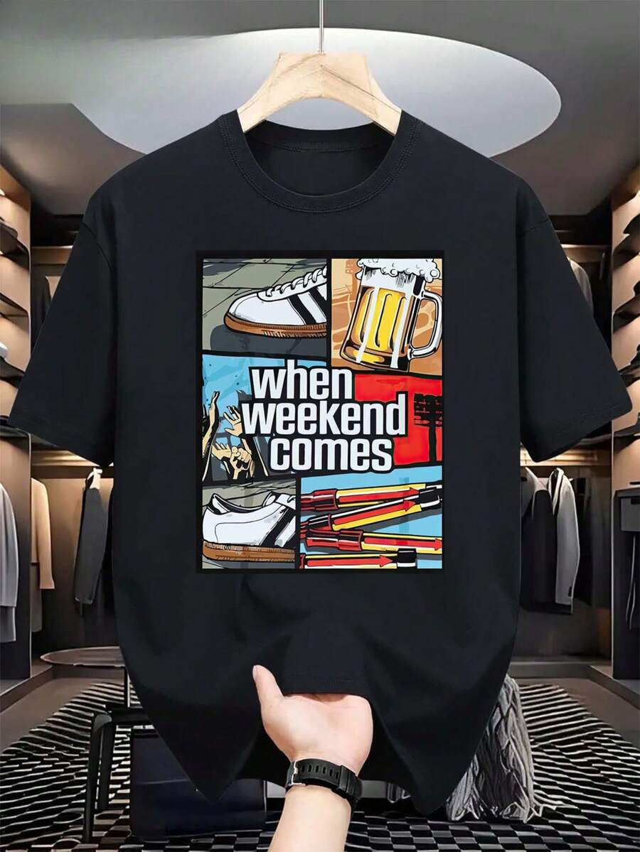 J1587 T-Shirt For Men And Women, With An Ultras Style Graphic Design, Perfect For Casual Wear. This Comfortable And Slightly Versatile T-Shirt Is Made Of A Soft And Breathable Fabric, Ideal For Streetwear And Designer Casual Outfits. - 黑色 - 查看 1