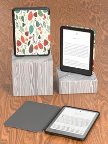 Plant Kindle Protective Case Is Suitable For Kindle 6'' 11th(2022-2024 Generation)10th 2019 Generation.Kindle Paperwhite 5/6/7th(2012-2015 Generation)10th 2018 Generation 7'' 12th 2024 Generation.6.8'' 11th 2021Generation. Stylish And Minimalist Design For E-Books. Made Of PU Leather And TPU Material.Colours - Leaves - View 8