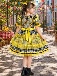 Cheap Sunflower Puz 2025 Children's Country Saint John Dress - Yellow - View 3