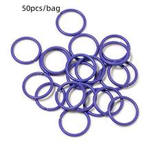 50pcs Iron Colored Closed Jump Rings, Macaroon Color Open Rings, Handmade Jewelry Accessories Flat Open Connectors, DIY Jewelry Making Linking Rings - Single-loop Opening - View 31