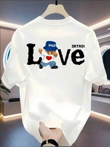 Men100%Pure Cotton T Shirt - 白色 - 查看 1