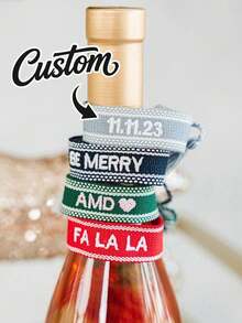Customized Woven Name Bracelet, Customized Name And Text, Customized Handmade Embroidered Tassel Bracelet, Personalized Tassel Friendship Bracelet, Embroidery - Multicolor - View 3